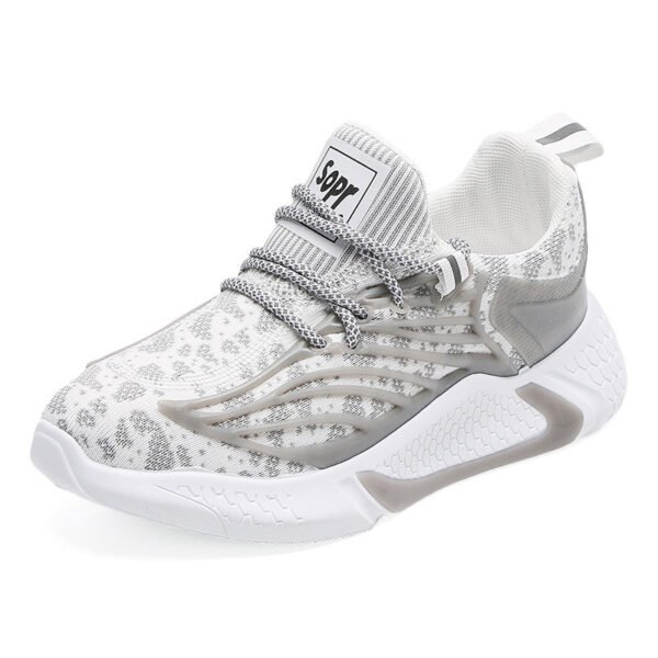 Fashionable And Simple Flying Woven Breathable Sneakers